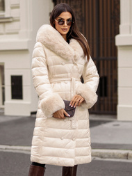 Ženski kaput bež OZONEE JS/5M3160/254/BZ