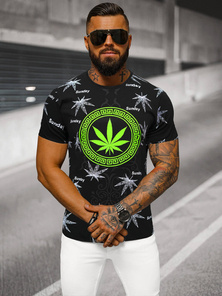  Muška majica crna OZONEE O/T139/3