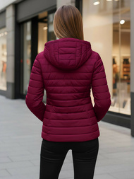 Ženska jakna bordo OZONEE JS/16M9103/01Z