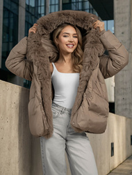 Ženska jakna tamno-bež OZONEE O/16M9179/84Z