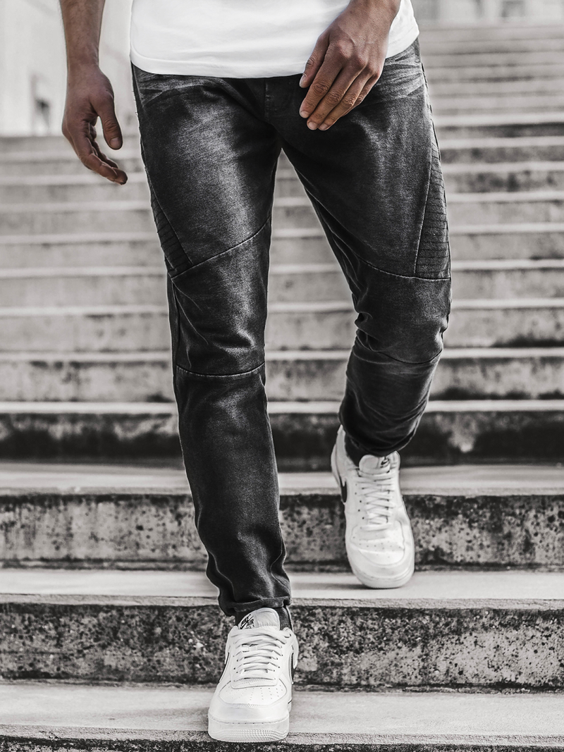 Muške jogger traperice Crne OZONEE JS/KK1098