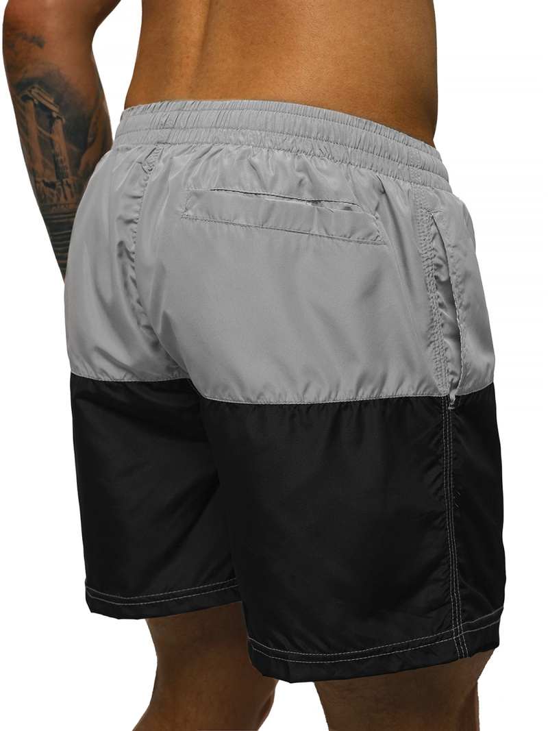 Muške kupaće kratke hlače sivo-crna OZONEE JS/HM065