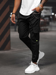 Muške chino jogger hlače crne OZONEE O/CP149Z