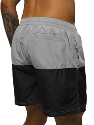 Muške kupaće kratke hlače sivo-crna OZONEE JS/HM065
