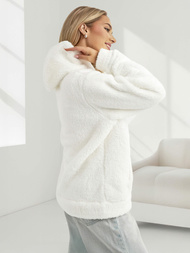 Ženska dukserica bijela OZONEE JS/HH192/1