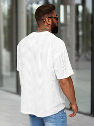 Muška Majica Bijela OZONEE O/B1149