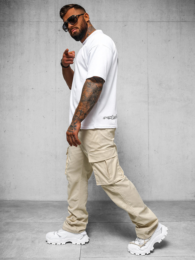 Muške Hlače Bež OZONEE O/G3179Z