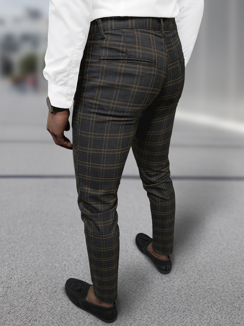 Muške chino hlače grafitne OZONEE DJ/5632