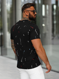  Muška Majica Crna OZONEE O/MPO3443