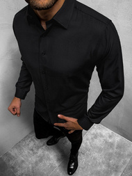 OZONEE MECH/2122Z Muška košulja Crna