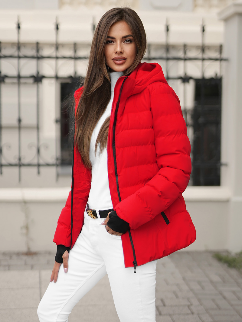 Ženska Jakna Crvena OZONEE JS/M769/270Z