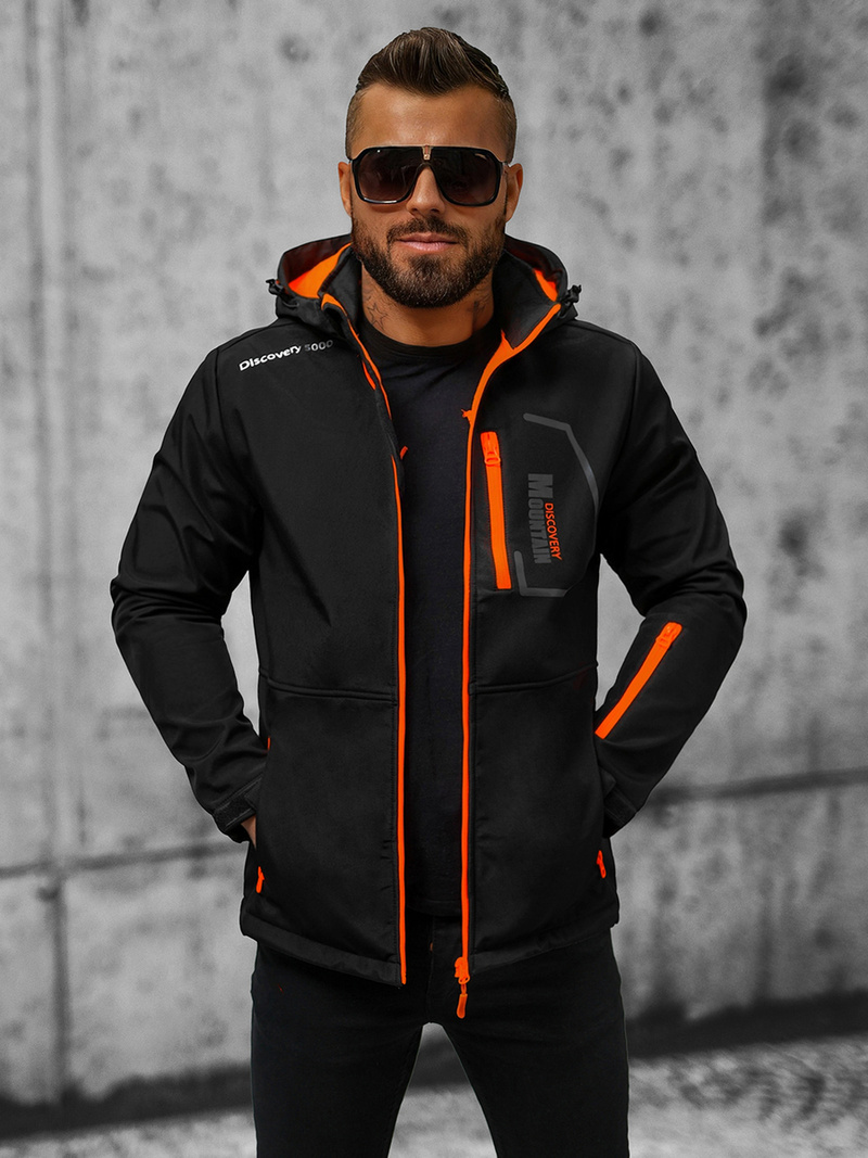 Muška softshell jakna crna OZONEE JS/HH024/1BZ