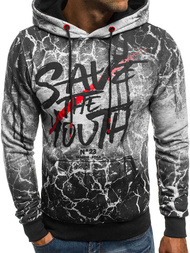 BLUZA MĘSKA SZARA OZONEE JS/DD267Z