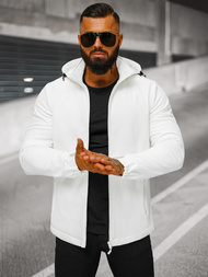 Muška softshell jakna bijela OZONEE JS/HH017/45Z