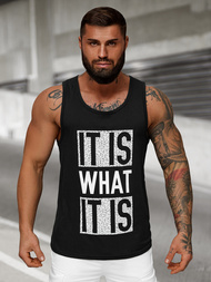 Muška majica bez rukava crna OZONEE JS/8B1710/3Z