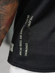 Muška Majica Crna OZONEE O/QQ1530