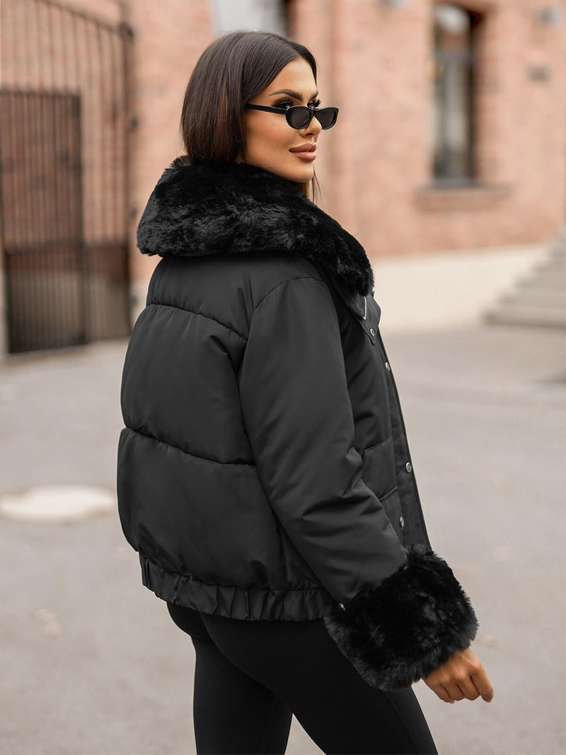 Ženska Zimska Jakna Crna OZONEE O/H833