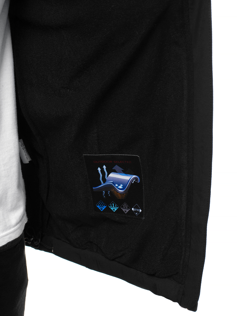 Muška softshell jakna crno-zelena OZONEE GE/12269