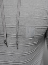 Muška dukserica s kapuljačom siva OZONEE O/TB2272