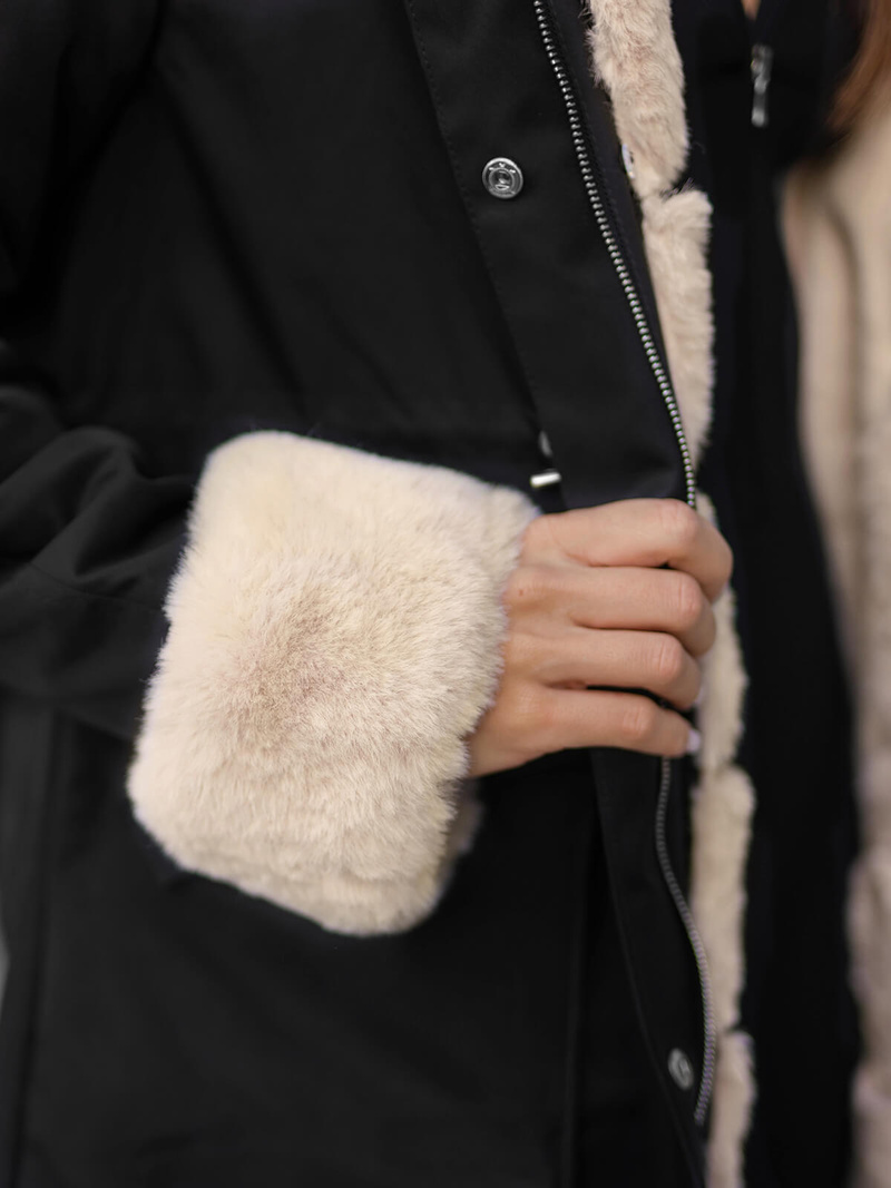 Ženska Zimska Jakna Crna OZONEE JS/M763/392Z