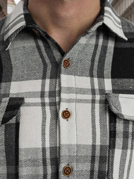 Muška košulja crno-bijela OZONEE NB/MC728N/3Z