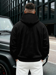 Muška dukserica s kapuljačom crna OZONEE JS/8B1968/3