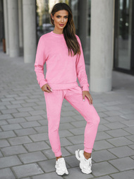 Ženski trenirka od velura puder ružičasta OZONEE O/8C1173/38