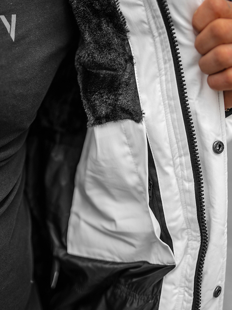 Muška Jakna Bijela OZONEE O/M798