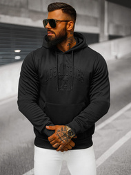 Muška dukserica s kapuljačom crna OZONEE JS/27B6511/3