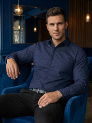 Muška Košulja Modra OZONEE V/V181Z