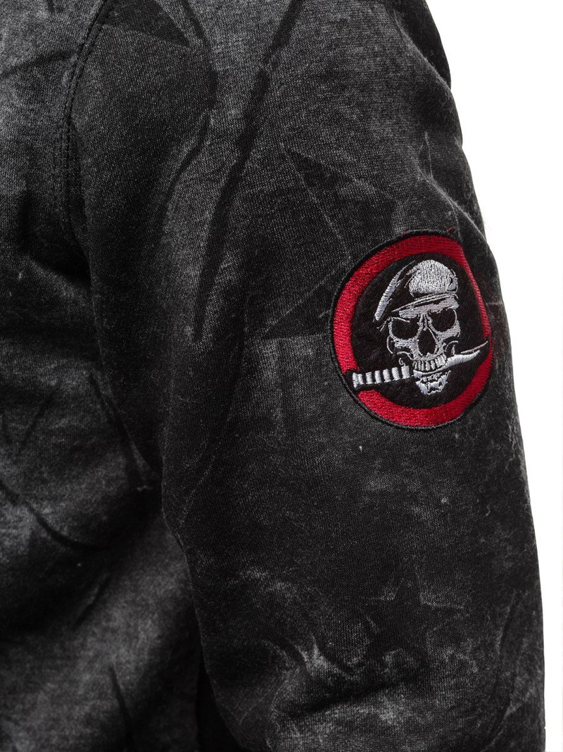 Muška grafitna dukserica OZONEE JS/DD250Z