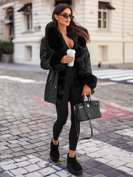 Ženska Zimska Jakna Crna OZONEE JS/16M9062/392Z