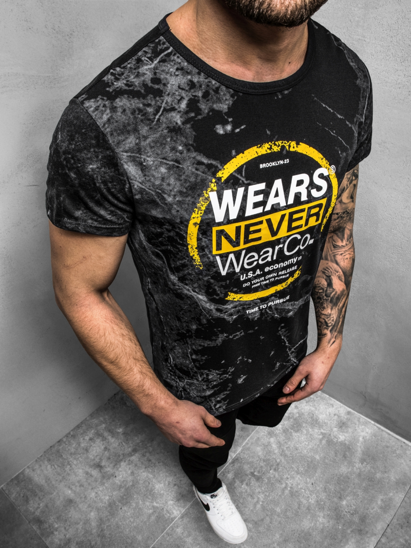 Muška majica crna OZONEE JS/SS10925Z