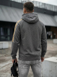 Muška dukserica s kapuljačom grafitna OZONEE JS/8B1730/5Z