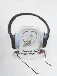 Ženska majica bijelo-crna OZONEE DJ77806