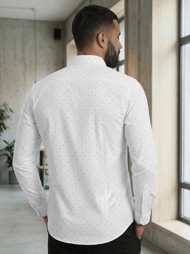 Muška košulja bijela OZONEE V/V180Z