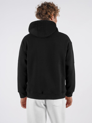 Dukserica s kapuljačom crna OZONEE O/SWE23019Z