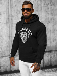 Muška dukserica s kapuljačom crna OZONEE NB/MF2007