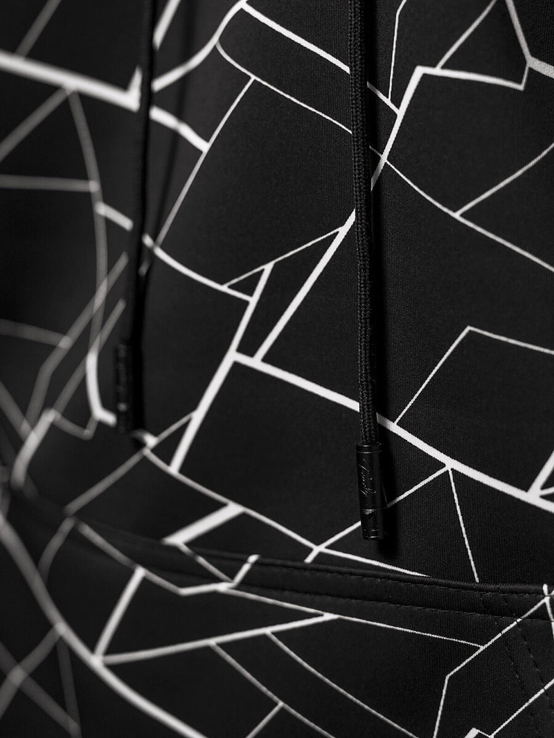 Muška dukserica s kapuljačomcrna OZONEE JS/8B1235/3