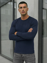 Muška majica dugi rukav modri OZONEE JS/DB71/5