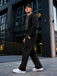 Muška dukserica crna OZONEE JS/8B1976/3