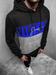 Muška dukserica s kapuljačom crna OZONEE JS/KS1911Z