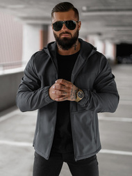 Muška softshell jakna grafitna OZONEE JS/27B6523/5Z