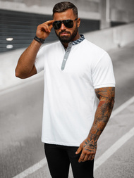 Muška polo majica bijela OZONEE O/DA803