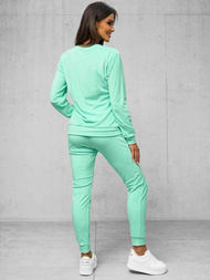 Ženski trenirka od velura tamno-mint OZONEE O/8C1173/139Z