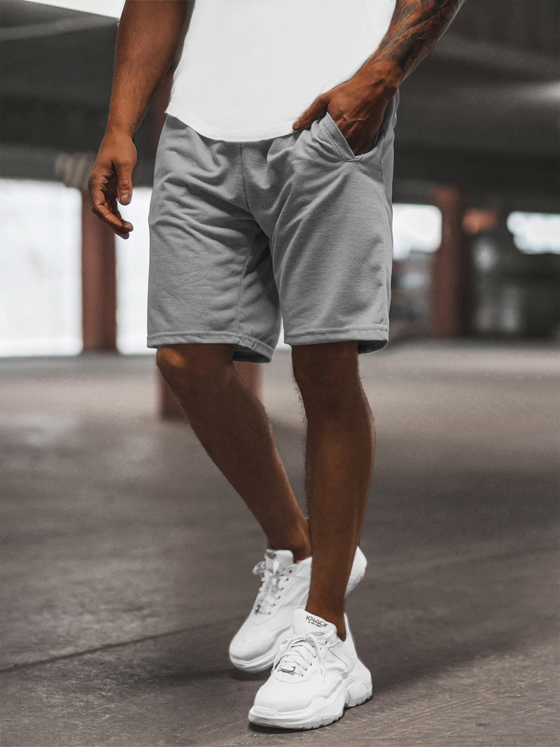 Muške Sportske Kratke Hlače Sivi OZONEE JS/8K100/2Z