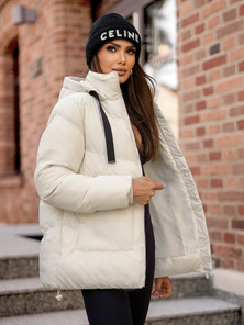 Ženska jakna ecru OZONEE JS/5M3251/281Z