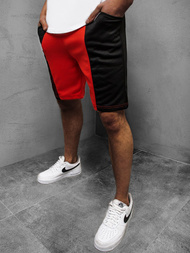 Muške sportske kratke hlače crveno-crne OZONEE JS/81016Z