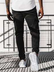 Muške chino jogger hlače crne OZONEE G/2788