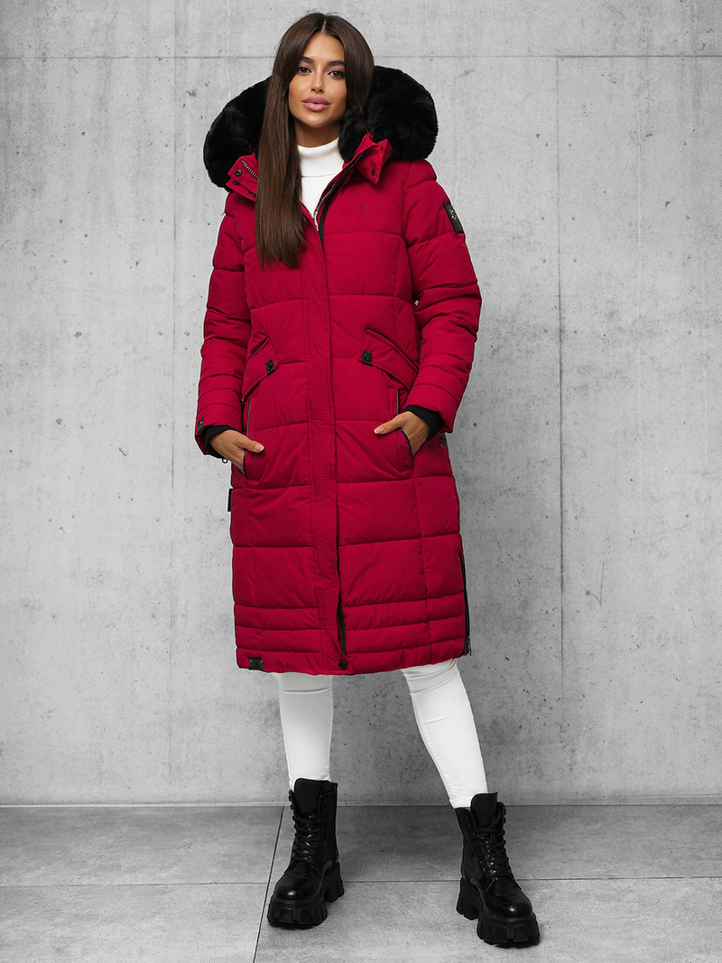 Ženska jakna tamno-crvena OZONEE O/W377